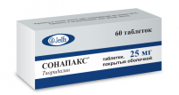 Сонапакс<sup>®</sup><br><h3>тиоридазин<br>таблетки, покрытые пленочной оболочкой, 25 мг №60</h3>